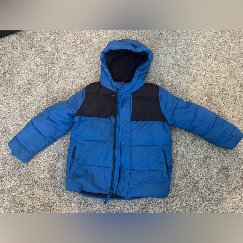 Blue and Black Kids winter Jacket